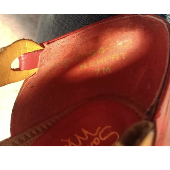 SANDRA MILLER  Multicolor Leather Flat  Slip On Shoes Size 7M - Picture 6 of 6